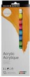 DALER-Rowney Simply Acrylic, Acrylfarben-Einsteigerset mit 12 x 12 ml, Multi