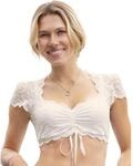 Nina von C. Spitzen Dirndlbluse Valeska Kurzarm 48462971 (DE/NL/SE/PL, Numerisch, 44,