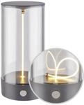 BRILONER - LED Tischlampe kabellos mit 4-Stufen Schaltung, Touch, Filament,