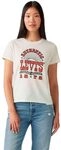 Levi's Damen The Perfect Tee T-Shirt, Copper Riveted Rock Poster Sugar Swizzle, XS