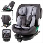 FableKids NORA Kindersitz Grau | 360&deg; drehbarer i-Size Autokindersitz 40&ndash;150 cm 