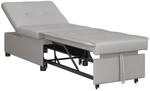 vidaXL Schlafsofa Grau 194 x 50 x 82 cm Sperrholz, Wohnzimmer, Modernes...