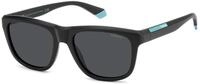 POLAROID Brille PLD 2163/S Gr&ouml;&szlig;e 54-18 mm Matte Schwarz/Eye size: 54 - Bridge size: