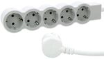 LEGRAND, Flache Steckdosenleiste, 5-fach Steckdose, Mehrfachsteckdose, 1,5 Meter