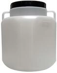 BAUPROFI Fass quadratisch 40l wei&szlig; | Weithalsfass lebensmittelecht Camping lagern
