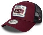 NEW ERA - Cap - Adjustable A-Frame Trucker Cap - Distressed Patch - Olive/White
