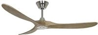 CasaFana Energiespar Deckenventilator mit Fernbedienung Eco Genuino Chrom