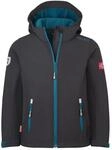 Trollkids Kids Trollfjord Jacket 128, Black/Petrol