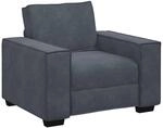 vidaXL Sessel Dunkelgrau 100x78x84 cm Samt