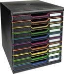 Exacompta 302914D Ablagebox Modulo mit 10 Schubladen f&uuml;r DIN A4+ Dokumente.