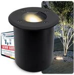 SSC-LUXon JUAVI Bodeneinbauleuchte aussen IP67 LED - Bodenstrahler schwarz matt...