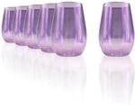 St&ouml;lzle Lausitz Longdrinkgl&auml;ser Mirror Violett 6er-Set 465 ml &ndash; Allroundbecher