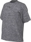 Nike Damen W NSW Tee ESSNTL LBR T-Shirt, DK Grey Heather/Black, X-Large