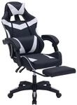HTI living Gaming Stuhl Krit Eco Schwarz-Wei&szlig; B&uuml;rostuhl Drehstuhl...