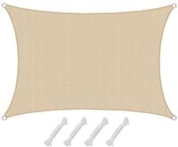 AMANKA 90% UV Schutz: Sonnensegel Rechteckig 1,5x2m - Wasserdurchl&auml;ssig &