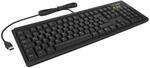 KeySonic KSK-8008U-IP, Volle Gr&ouml;&szlig;e (100%), Kabelgebunden, USB, Membran Key...