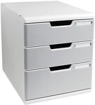 Exacompta 325041D Ablagebox Modulo mit 3 Schubladen f&uuml;r DIN A4+ Dokumente.