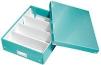 Leitz Click & Store Aufbewahrungsbox mit Deckel Mittel-Gro&szlig;, Box mit Trennw&auml;nden