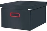 Leitz Click & Store Aufbewahrungsbox Mittel, Faltbare A4-Aktenbox mit Deckel,