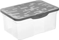 Rotho Ranger Aufbewahrungsbox 13l mit Deckel, Kunststoff (PP) BPA-frei, anthrazit,