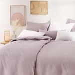 Blumtal Mako Satin Bettw&auml;sche 135 x 200 & 40x80 cm Kissenbezug Grau - Oeko Tex