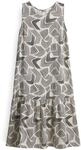 OPUS Damen Midikleid | WICY Move Bedrucktes Midikleid mit Volantdetail Natural Glaze,