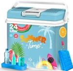 KESSER&reg; 24 Liter K&uuml;hlbox | K&Uuml;HLT und W&Auml;RMT | Thermo-Elektrische K&uuml;hlbox