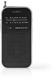 Nedis Tragbares FM-Radio, schlankes Taschenformat, batteriebetrieben, analoger...