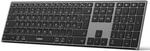 Inateck Kabellose Tastatur,KI-Funktion Bluetooth Tastatur mit 3 Bluetooth