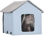 VEVOR Katzenh&uuml;tte 47x42x47 cm, Katzenhaus, Katzenh&ouml;hle, Katzenunterschlupf aus 600D