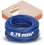 Lapp 100m H05V-K 0,75 mm&sup2; Dunkelblau-Wei&szlig; Verdrahtungsleitung Aderleitung