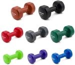 Sport-Thieme Vinyl Kurzhantel | Gummierte Hexagonal Fausthantel aus Gusseisen | In