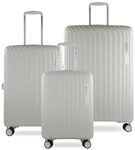 bugatti Hera 3er Hartschalen-Koffer-Set mit 4-Rollen (S,M,L), leichte Reise-Koffer