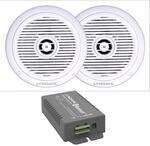Lyndahl Lautsprecher-Set Bluetooth Verst&auml;rker 4 Kanal AMP4X15BT und 2-Wege