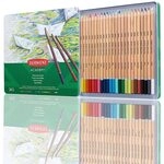 Derwent Academy Aquarellstifte, 24er-Set in Dose, Hochwertige Farbstifte, Ideal zum