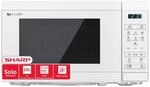 Sharp Mikrowelle YC-MS02E-C 20L, Kristallwei&szlig;, 800W, Digitalsteuerung, 11