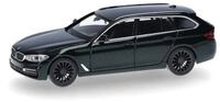 Herpa Modellauto BMW 5er Touring (G31), oxfordgr&uuml;n II, Miniatur im Ma&szlig;stab 1:87,