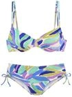 s.Oliver Damen B&uuml;gel-Bikini blau-gr&uuml;n 40 C