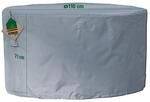 Mehr Garten Abdeckung Gartentisch rund, &Oslash;110x71 cm, grau, Oxford 600D Gewebe,