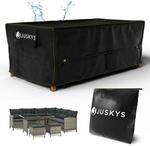 Juskys Gartenm&ouml;bel Abdeckplane CoverSafe Pro 210x110x75 cm - winterfest &