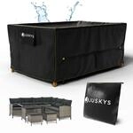 Juskys Gartenm&ouml;bel Abdeckplane CoverSafe Pro 180x120x75 cm - winterfest &