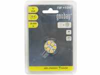 Goobay 30332 LED-Chip für G4 Lampensockel mit 6 SMD LEDs Leuchtfarbe weiß