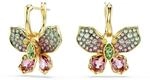 Swarovski Idyllia Drop-Ohrh&auml;nger, Mehrfarbige und Vergoldete Ohrringe mit