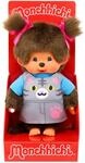Sekiguchi 203895 - Original Monchhichi M&auml;dchen mit Latzkleid und Katzengesicht, ca.