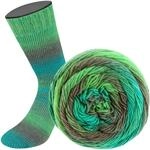 LANA GROSSA Meilenweit Color Mix | Merino-Dochtgarn mit Farbverlauf f&uuml;r Socken,