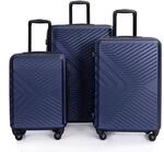 Travelhouse Bali 3-teiliges Kofferset Dunkelblau &ndash; Klassisches ABS Hartschalen