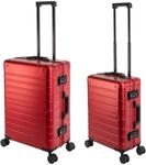 Travelhouse Oslo Kofferset 2 Teilig, S-55cm & M-65cm Aluminium Hartschalen Trolley,