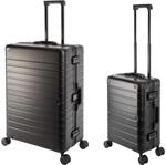 Travelhouse Oslo Aluminium Koffer-Set - Handgep&auml;ck Vol. 39L & Check-in