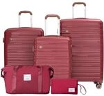 Travelhouse Ascona Hartschalenkoffer mit 4 Rollen &ndash; Leichter ABS/PC...