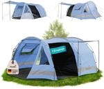 Skandika Kambo Tunnelzelt f&uuml;r 6 Personen | XL Familienzelt f&uuml;r Camping, 2 m